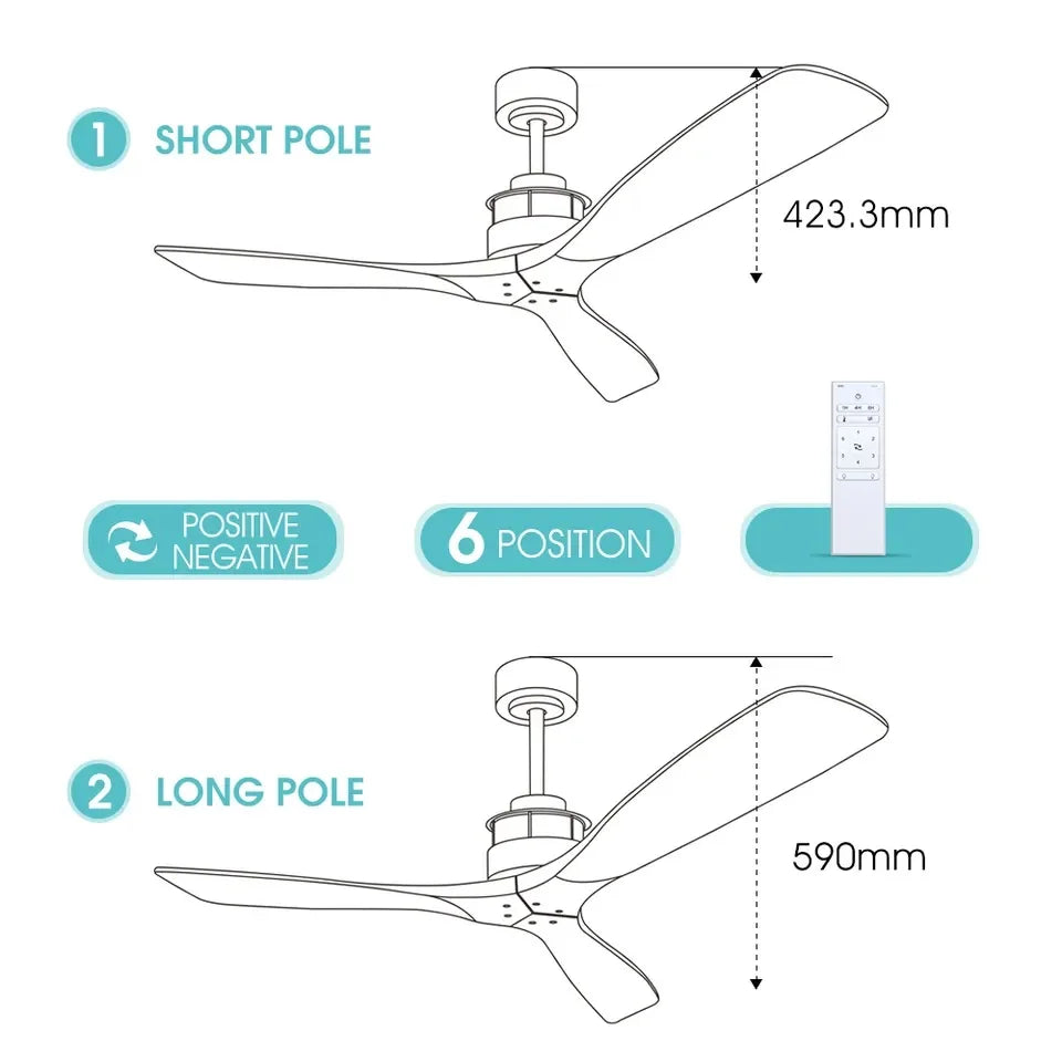 ODELIA ceiling fan lifestyle view 2