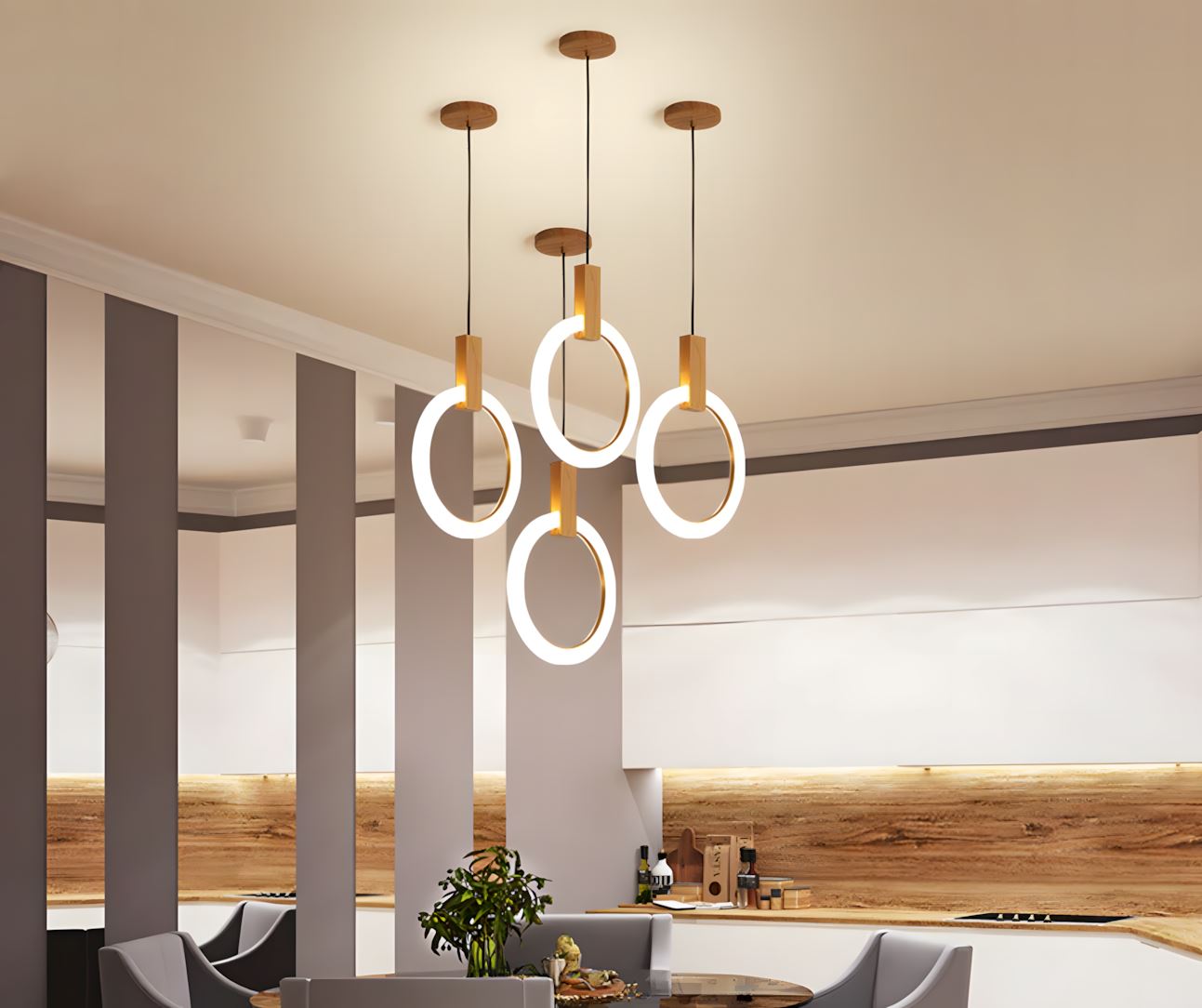 HALO - ZENDUCE - 1 Light Ring / Warm Light