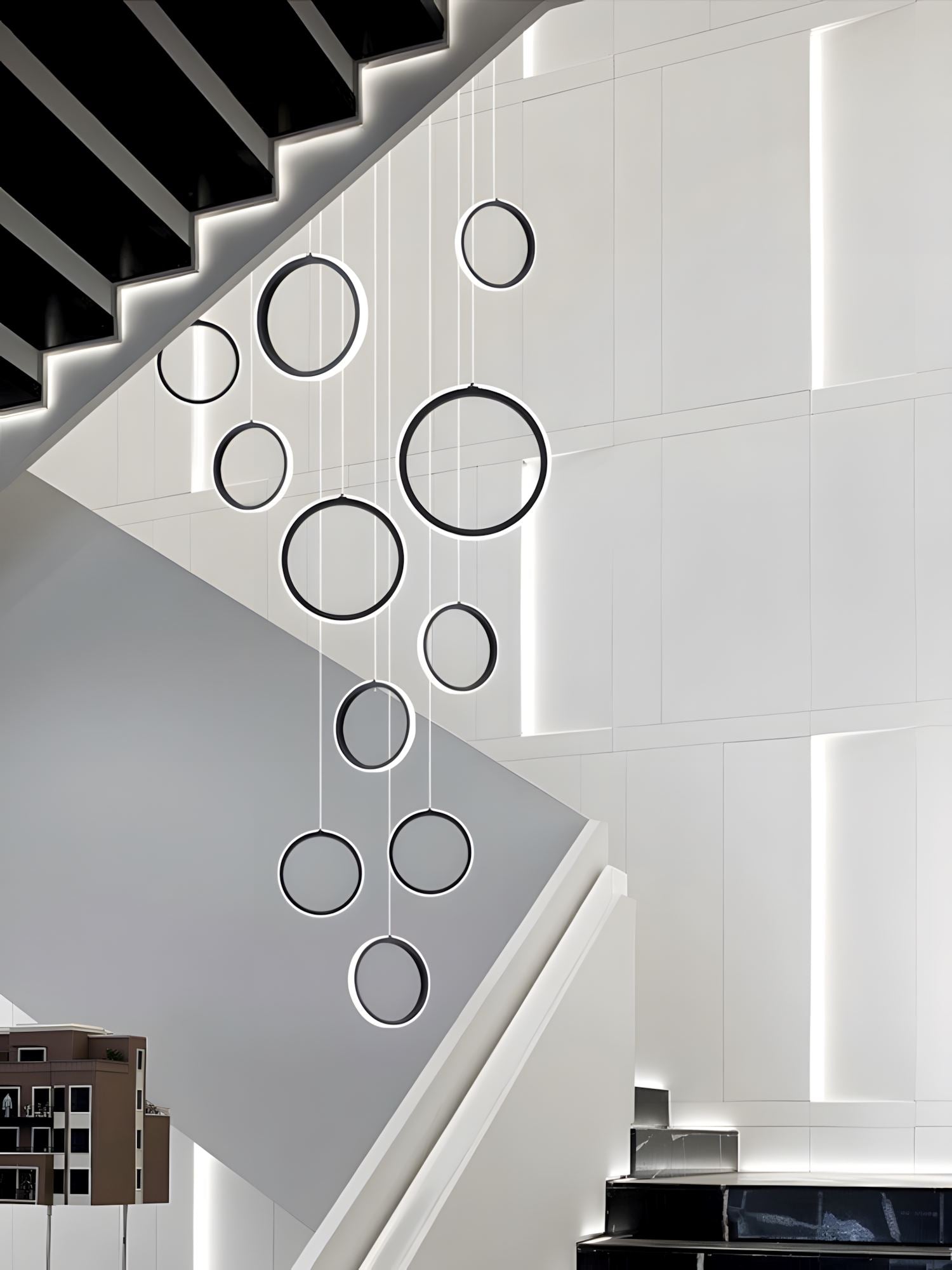 HEDRON - ZENDUCE - Black / Circle / 10-light