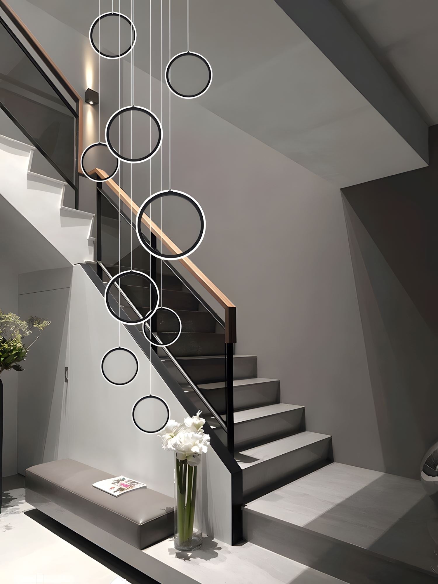 HEDRON - ZENDUCE - Black / Circle / 10-light