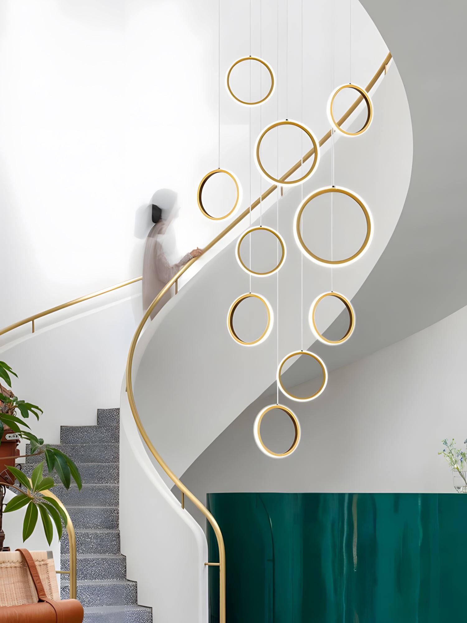HEDRON - ZENDUCE - Black / Circle / 10-light