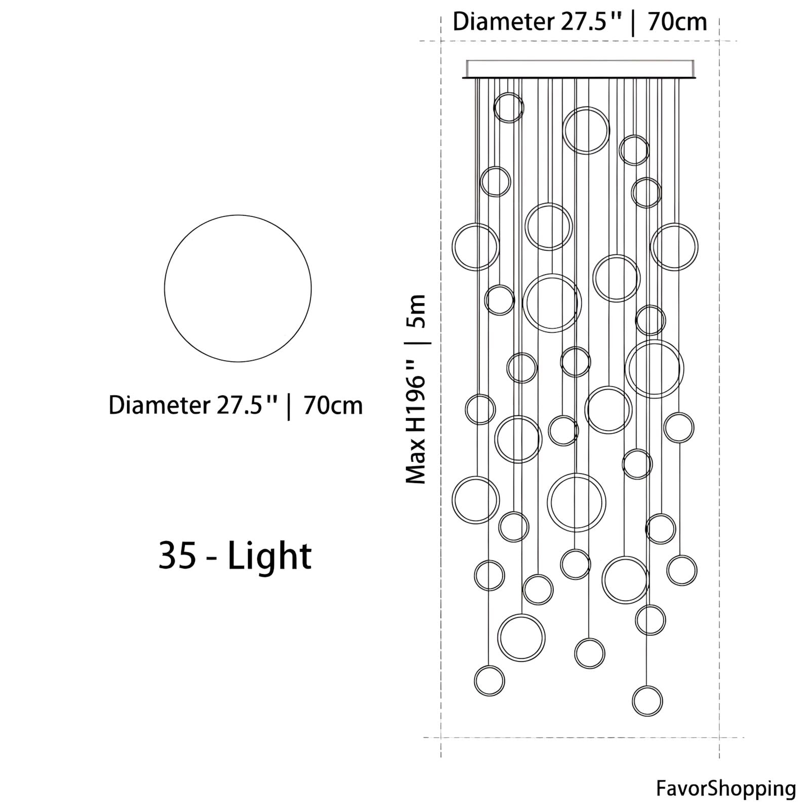 HEDRON - ZENDUCE - Black / Circle / 35-light