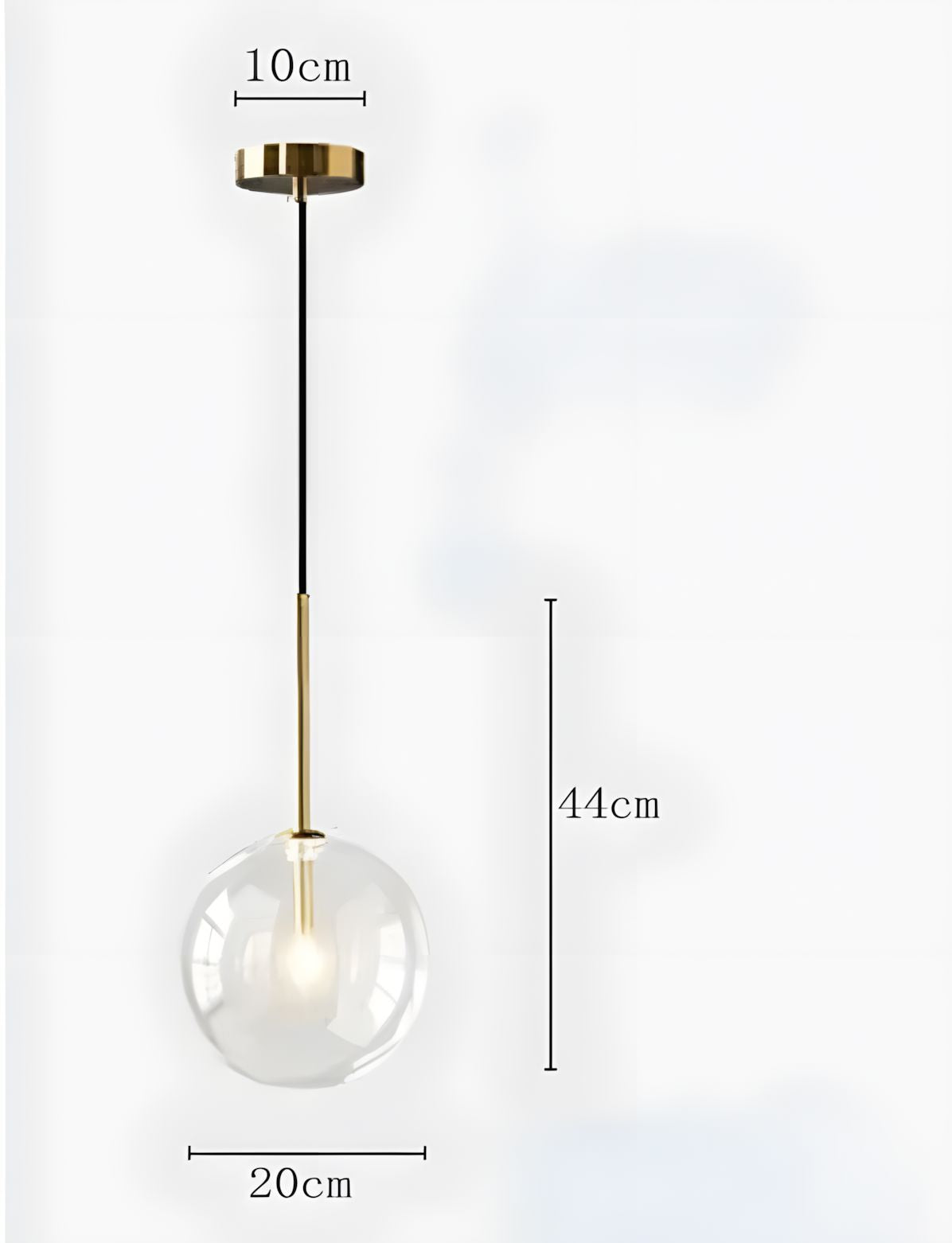 HIRA-Minimalist Globe Pendant Light-ZENDUCE