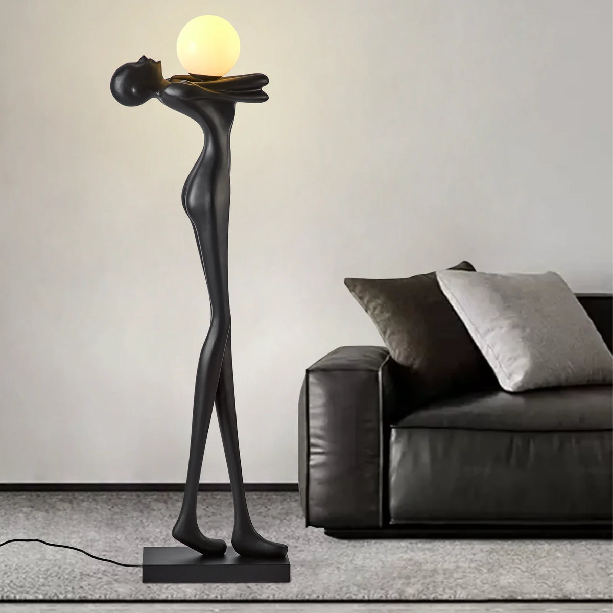 STATURO sculptural figure globe lamp, product view 1