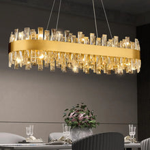 CRYSTORA oval crystal chandelier, product view 2