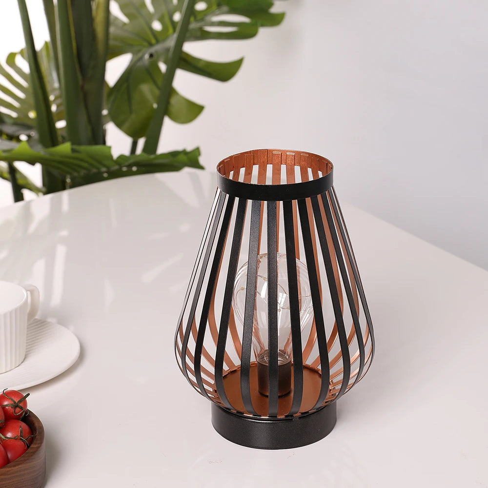 BRYSSA cordless metal lantern — product view 4