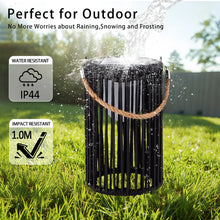 SOLVETTA solar woven lanterns set of two, product view 2