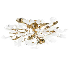 GINKORA ceramic ginkgo leaf ceiling light, product view 8