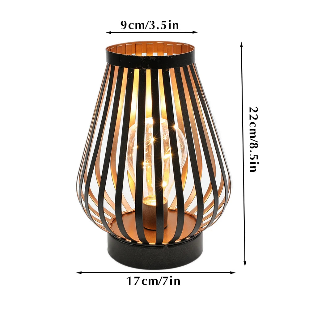 BRYSSA cordless metal lantern — product view 6