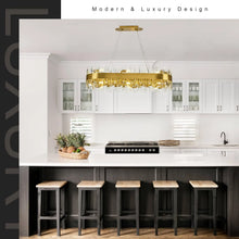 CRYSTORA oval crystal chandelier, product view 4