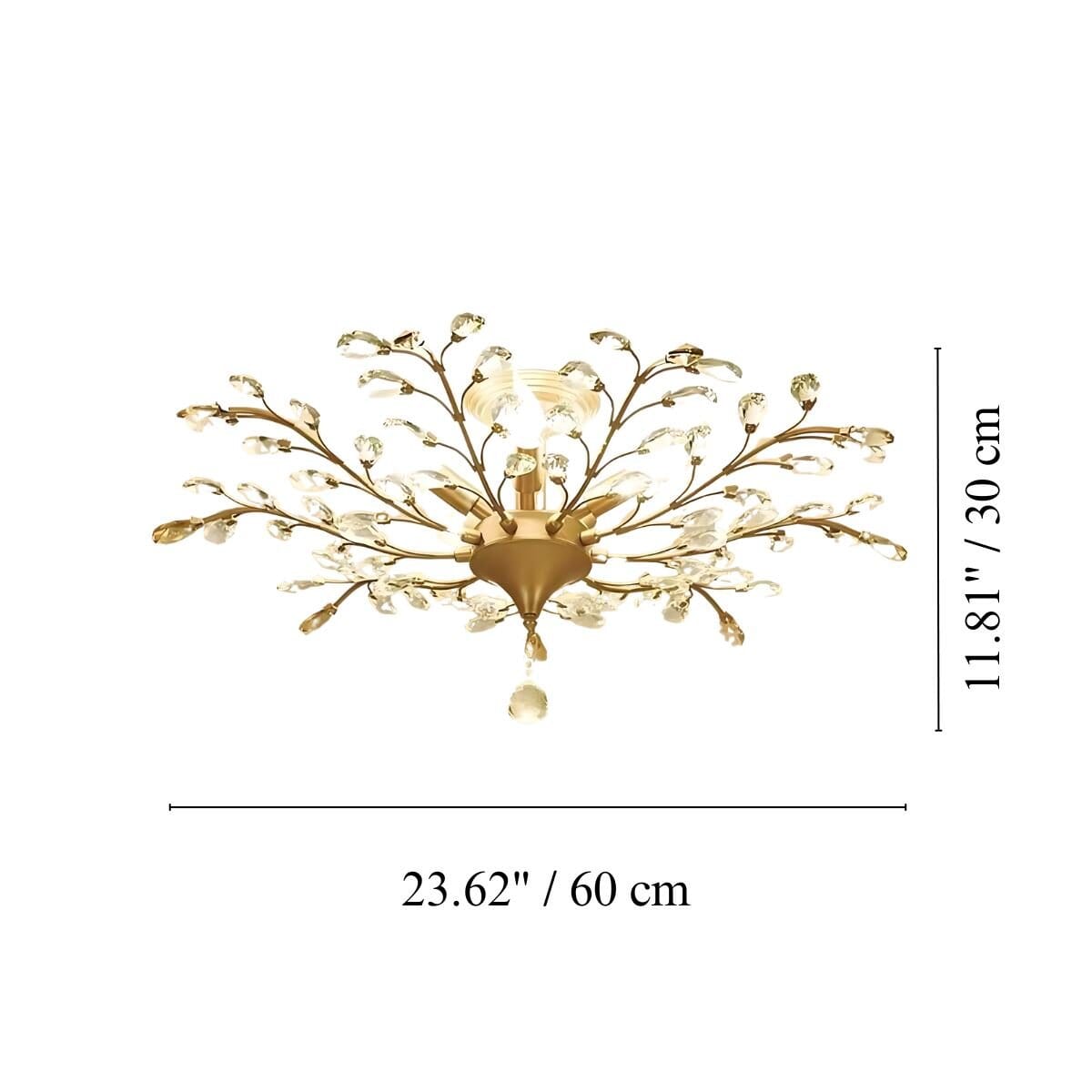 IRIS - ZENDUCE - Black / 23.62" / Warm White