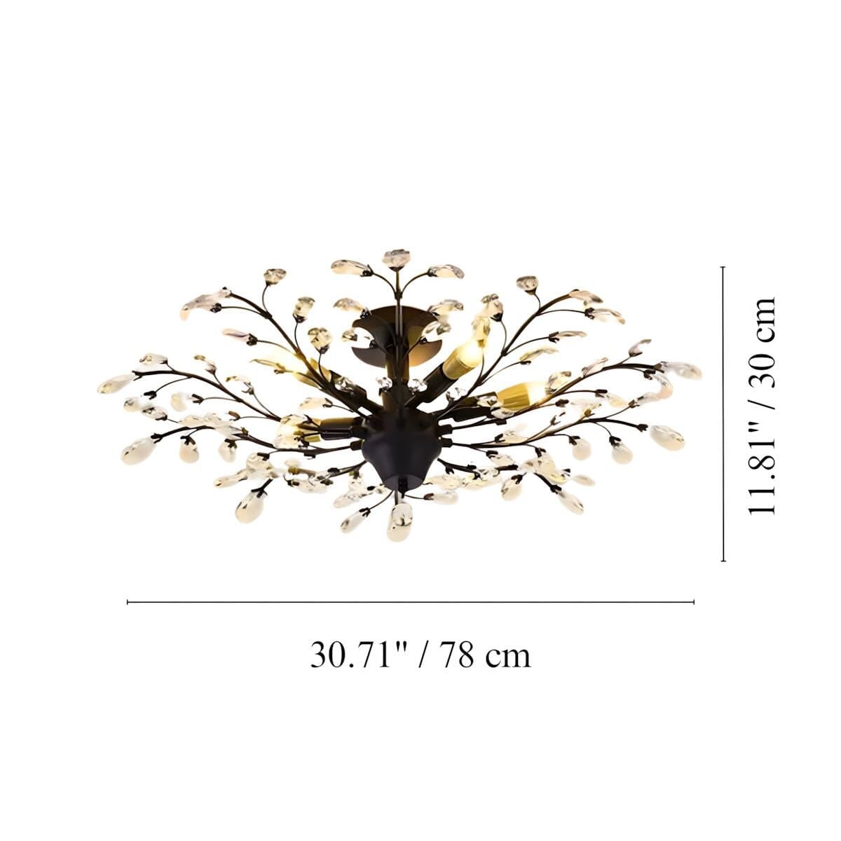 IRIS - ZENDUCE - Black / 23.62" / Warm White