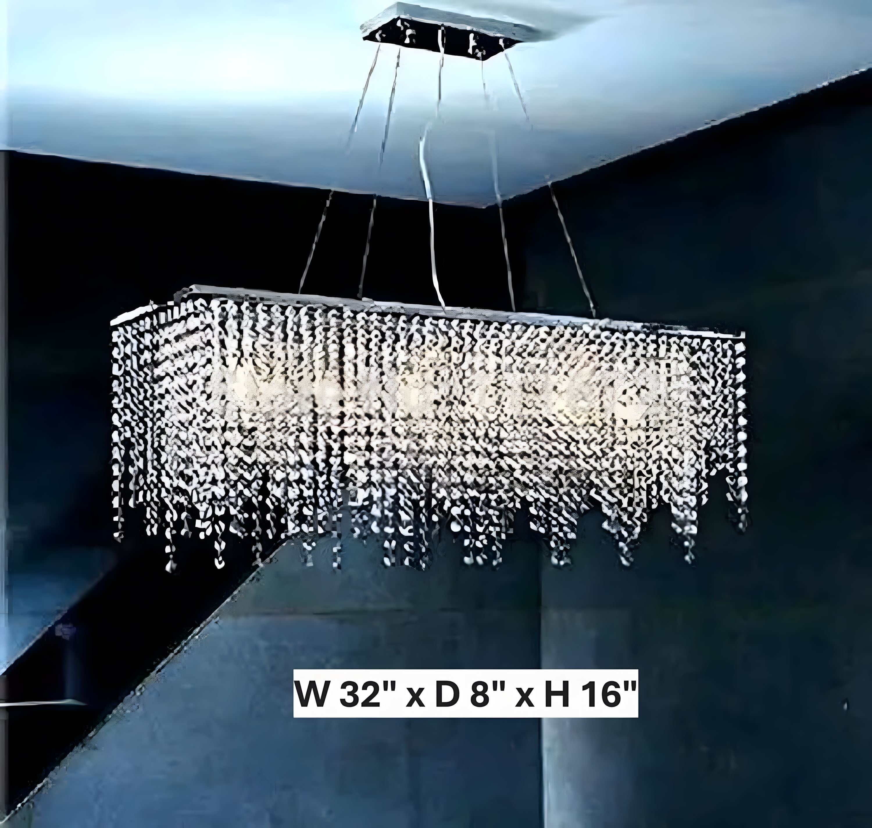 ISLA-Crystal Island Pendant Light-ZENDUCE