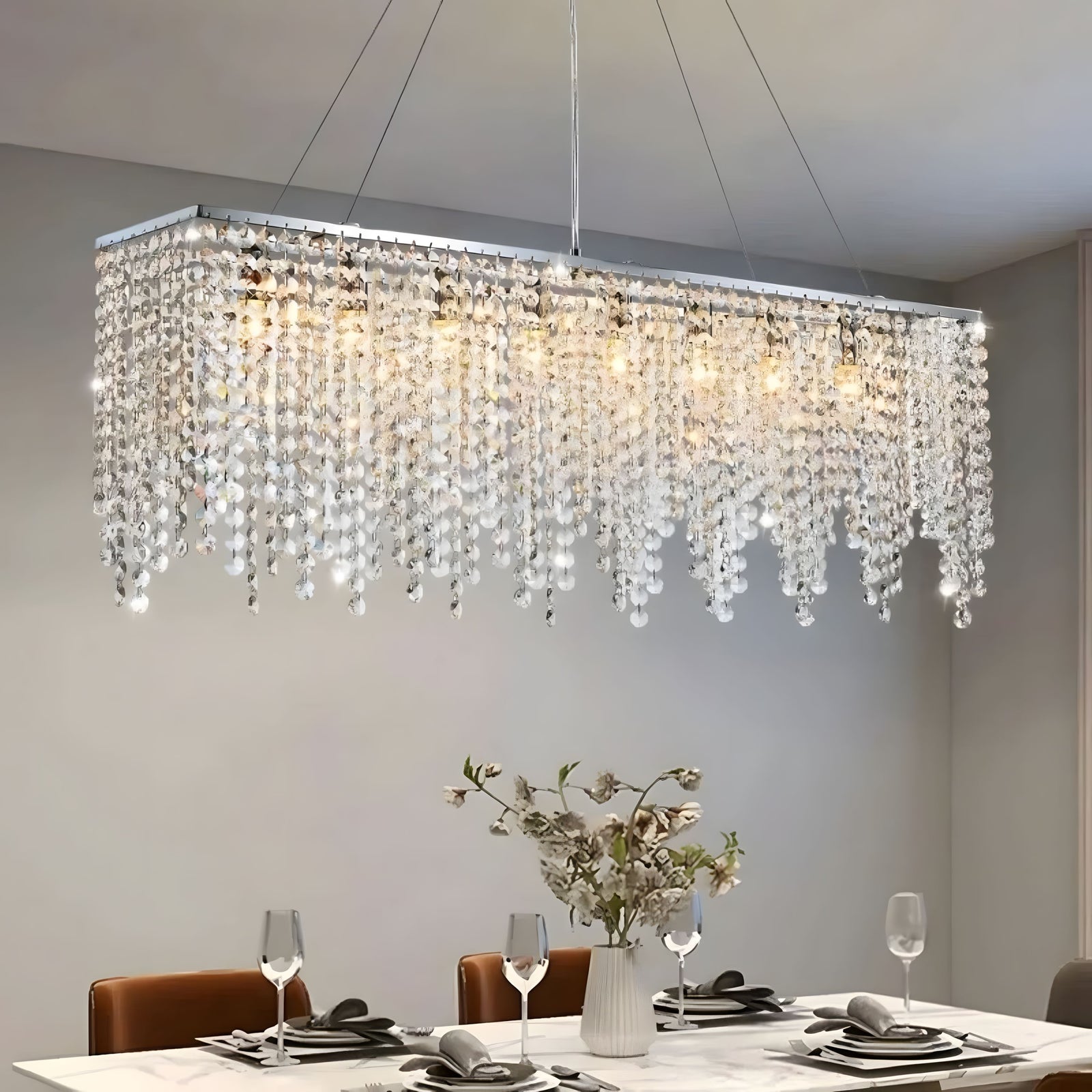 ISLA-Crystal Island Pendant Light-ZENDUCE