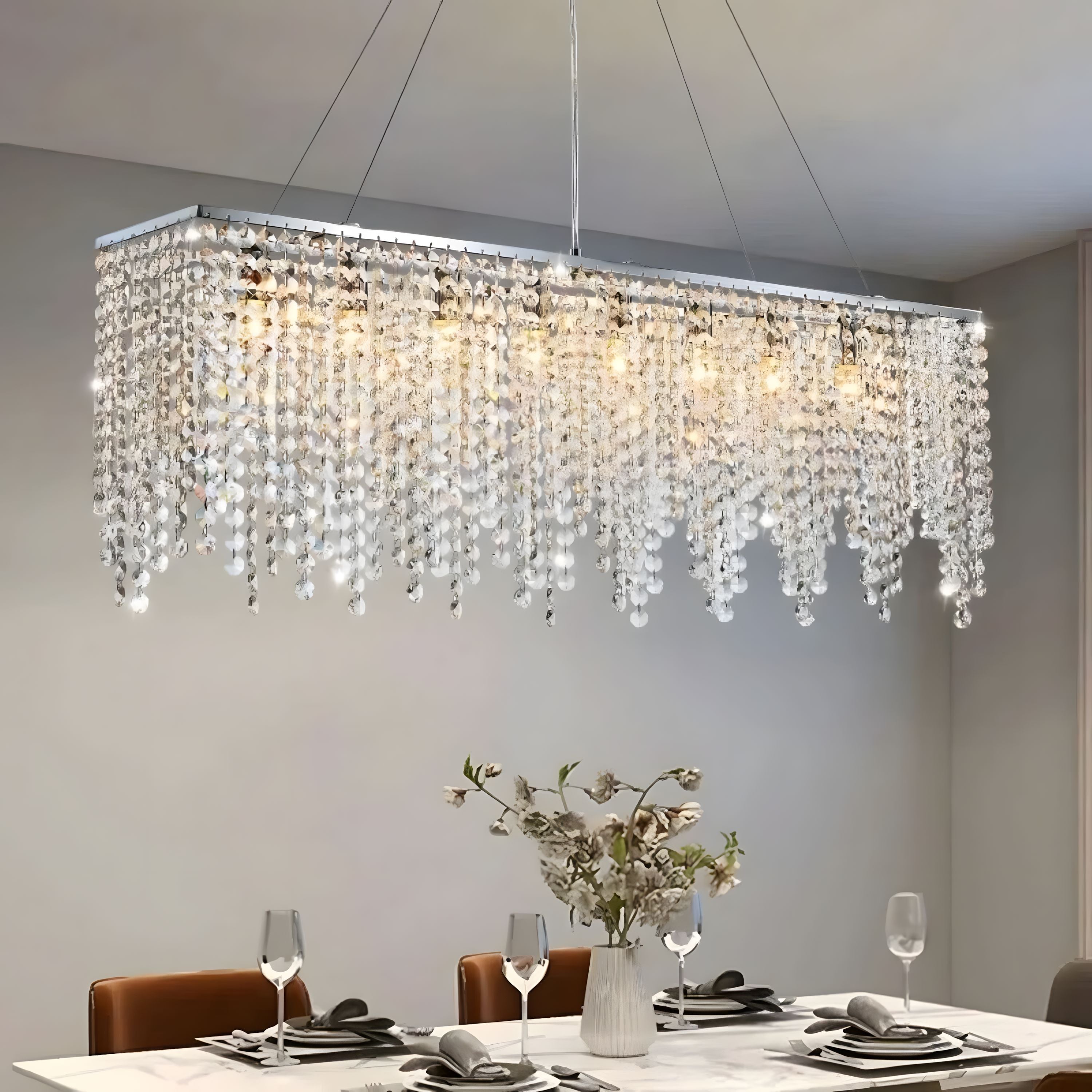 ISLA-Crystal Island Pendant Light-ZENDUCE