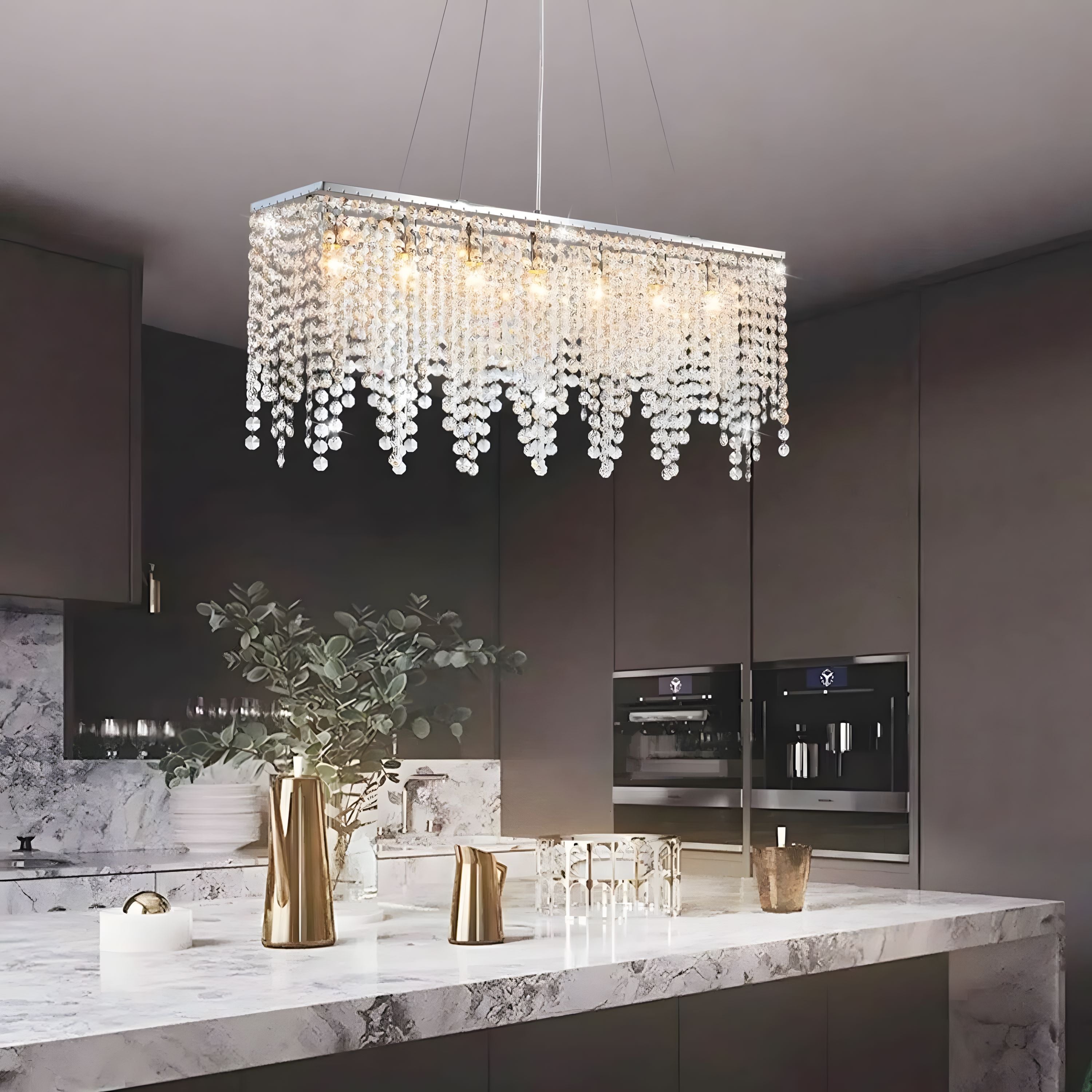 ISLA-Crystal Island Pendant Light-ZENDUCE