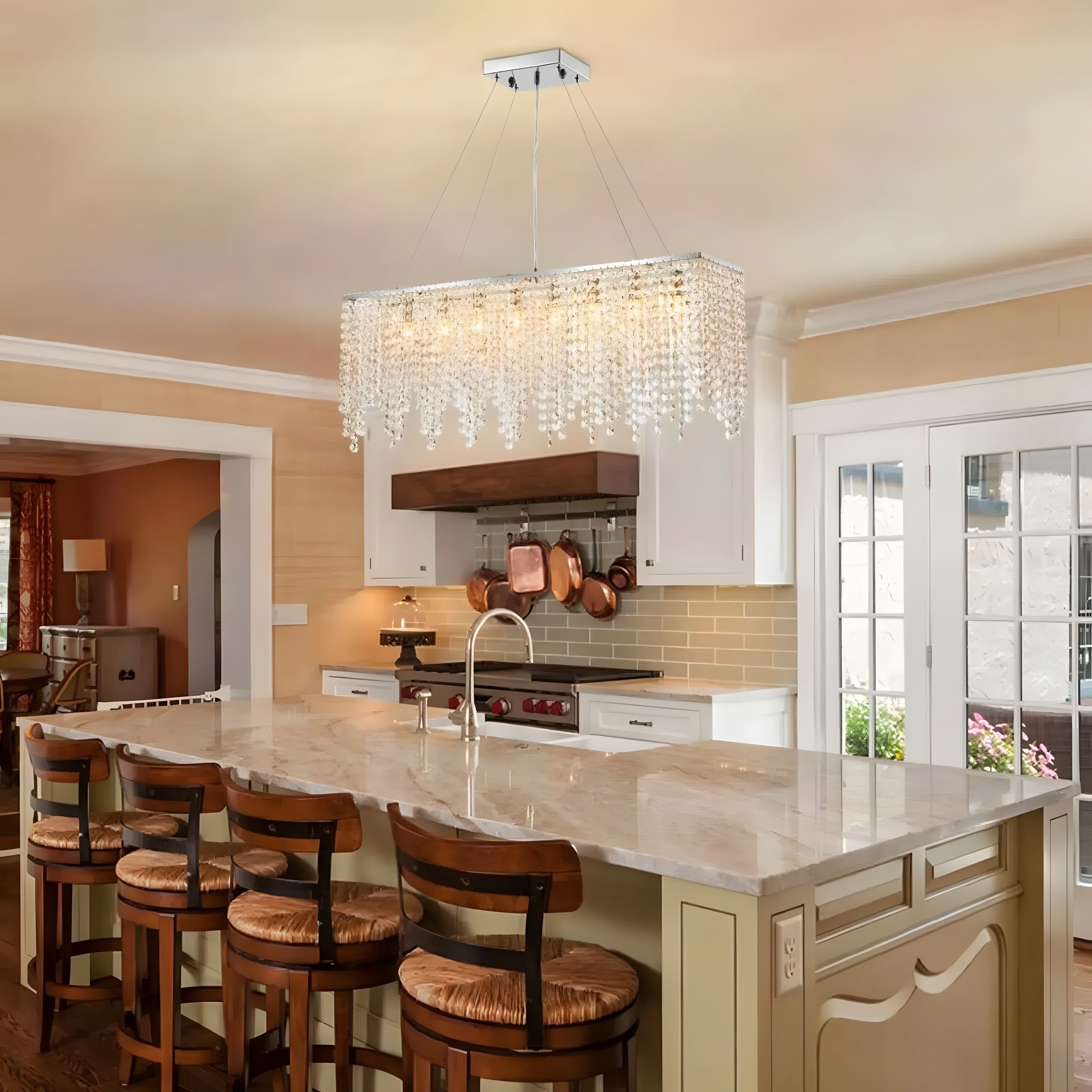 ISLA-Crystal Island Pendant Light-ZENDUCE