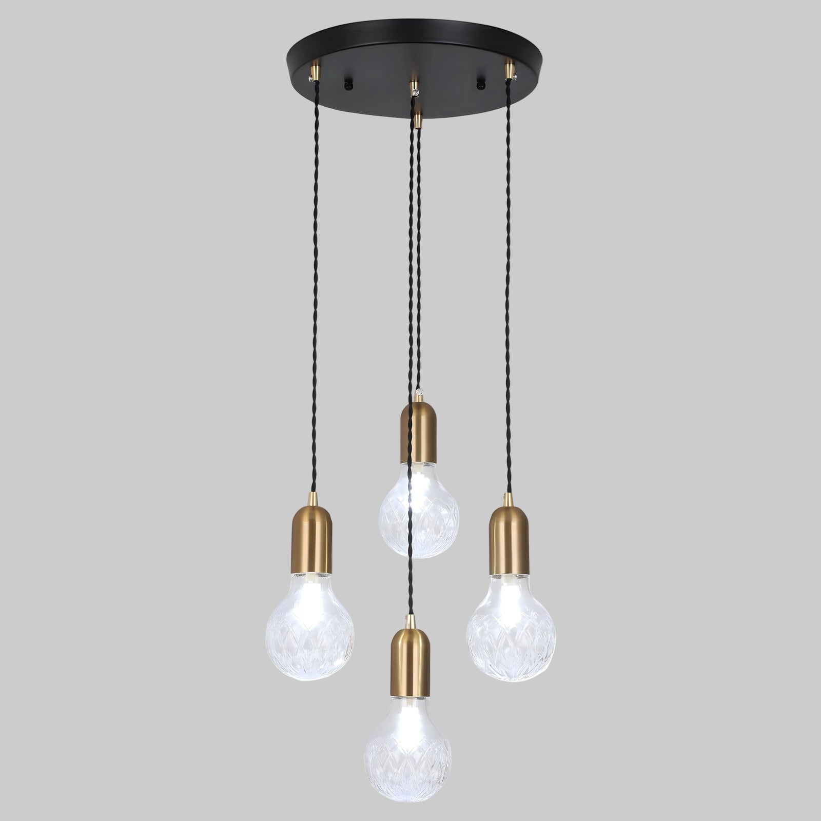 JUNO-Modern Faceted Crystal Globe LED Pendant Light-ZENDUCE