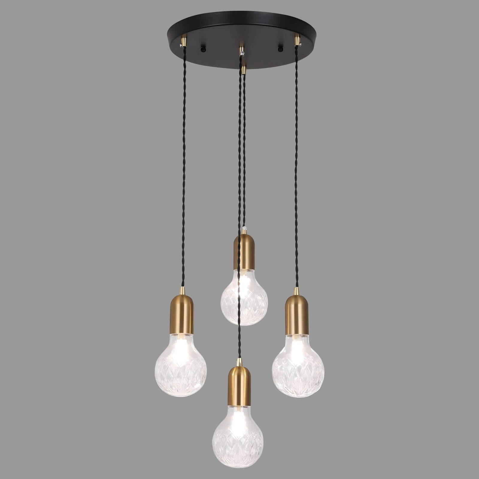 JUNO-Modern Faceted Crystal Globe LED Pendant Light-ZENDUCE