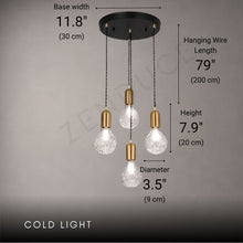 JUNO-Modern Faceted Crystal Globe LED Pendant Light-ZENDUCE