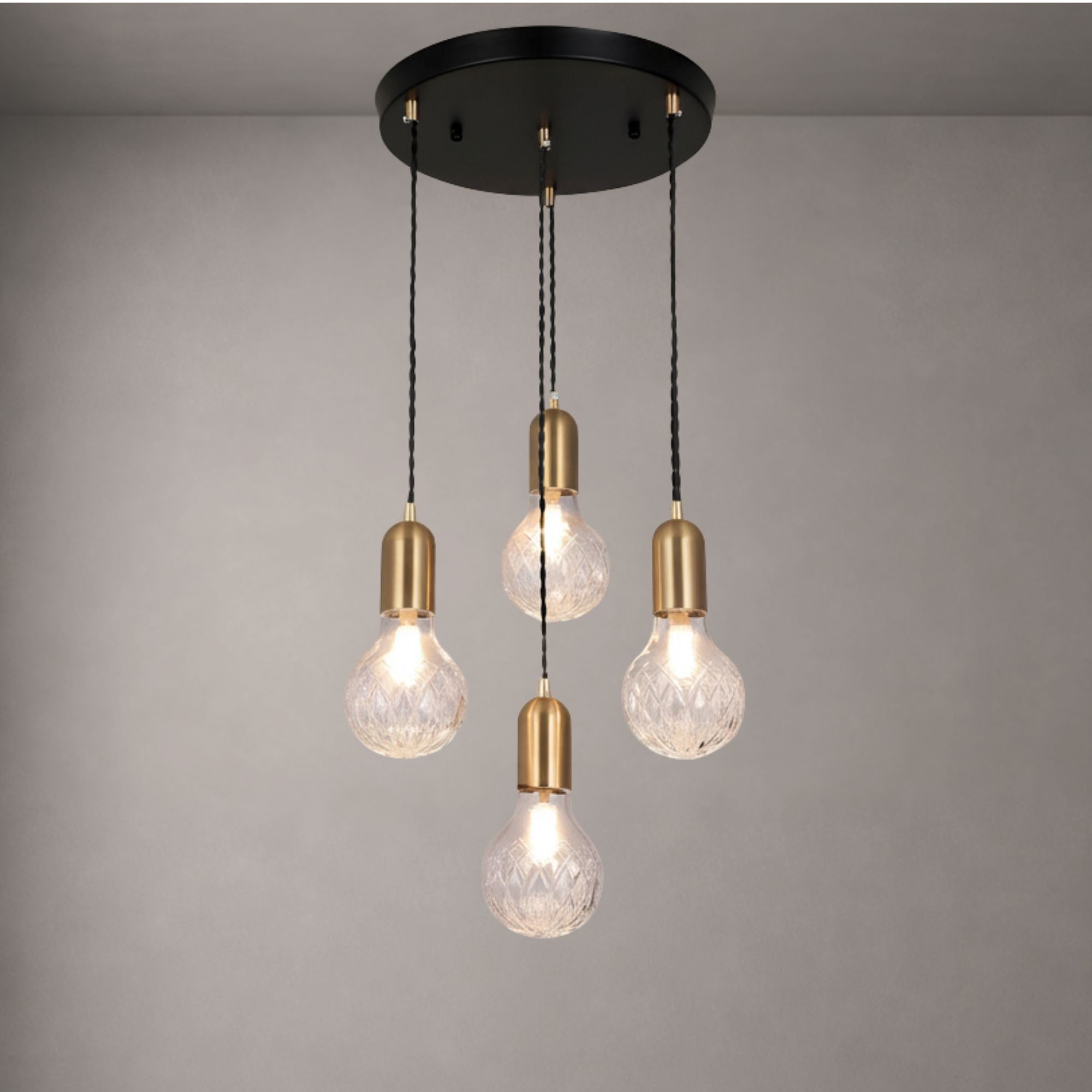 JUNO-Modern Faceted Crystal Globe LED Pendant Light-ZENDUCE