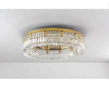 KIRA-Gold Frame Halo Ring Chandelier-ZENDUCE