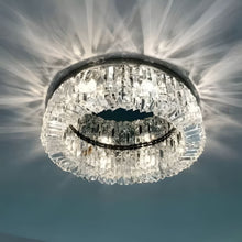 KIRA-Gold Frame Halo Ring Chandelier-ZENDUCE