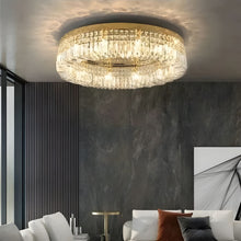 KIRA-Gold Frame Halo Ring Chandelier-ZENDUCE