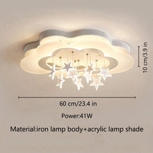 Kids Stars Clouds Ceiling Light | Kids Room Decor Lights - ZENDUCE - Small Size 50cm / Voltage AC100V-130V / Yellow Light
