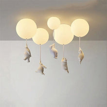 Kids Teddy Bears Holding Balloons Ceiling Light | Kids Room Decor Lights - ZENDUCE - Style A - Diameter 15 cm / Warm White