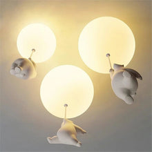 Kids Teddy Bears Holding Balloons Ceiling Light | Kids Room Decor Lights - ZENDUCE - Style A - Diameter 15 cm / Warm White