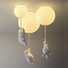 Kids Teddy Bears Holding Balloons Ceiling Light | Kids Room Decor Lights - ZENDUCE - Style A - Diameter 15 cm / Warm White