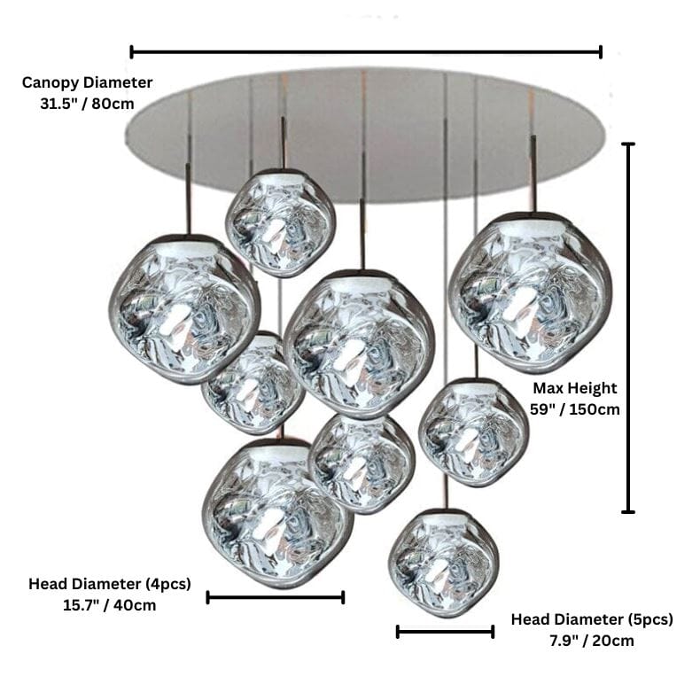 LAVA DROPS (OPEN BOX) - ZENDUCE - 9 heads - Mixed Colors