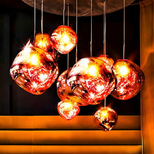 LAVA DROPS - ZENDUCE - 3 heads rose gold / Glass