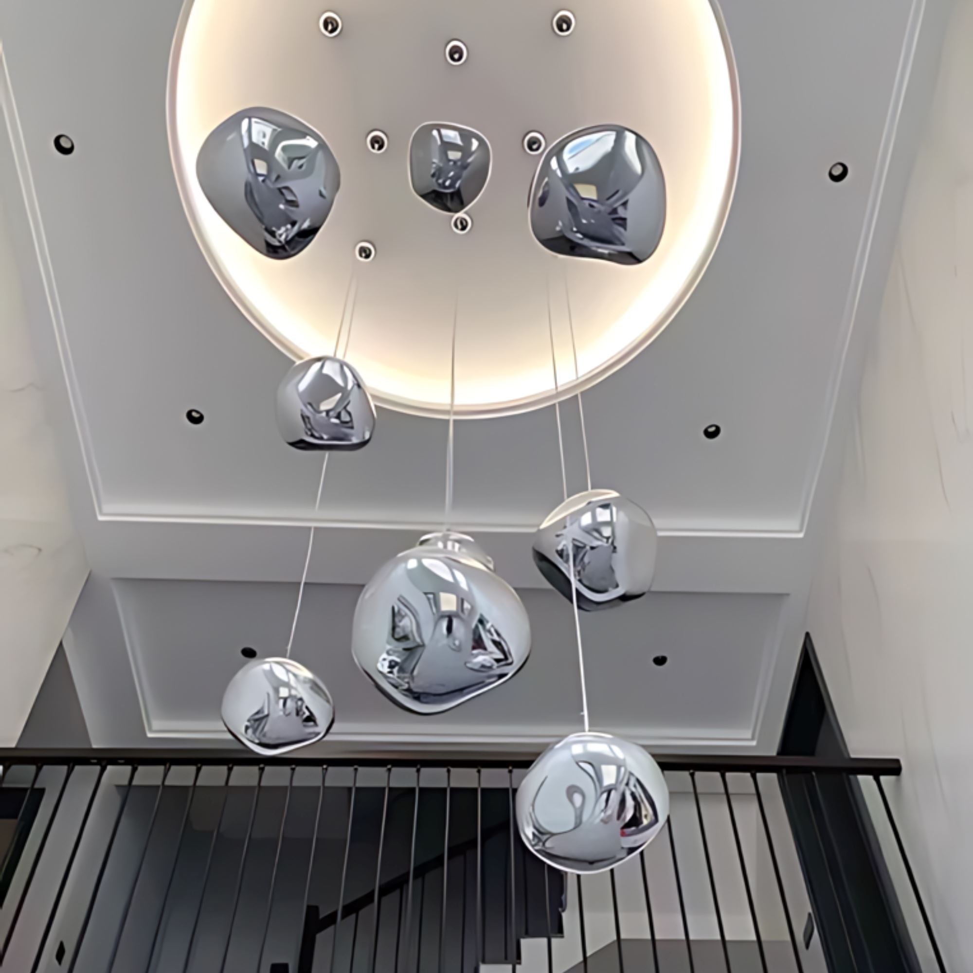 LAVA DROPS - ZENDUCE - 3 heads rose gold / Glass