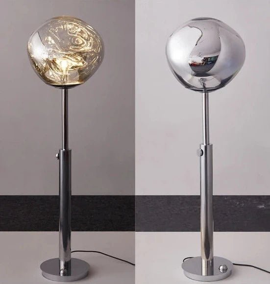 LAVA (FLOOR) - ZENDUCE - Single - D14.9″ x H 57.1″ / Silver / US Plug