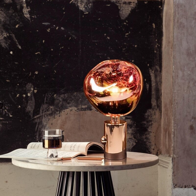 LAVA (TABLE) - ZENDUCE - D 5.9"/15cm x H 11"/28cm / Gold / PVC