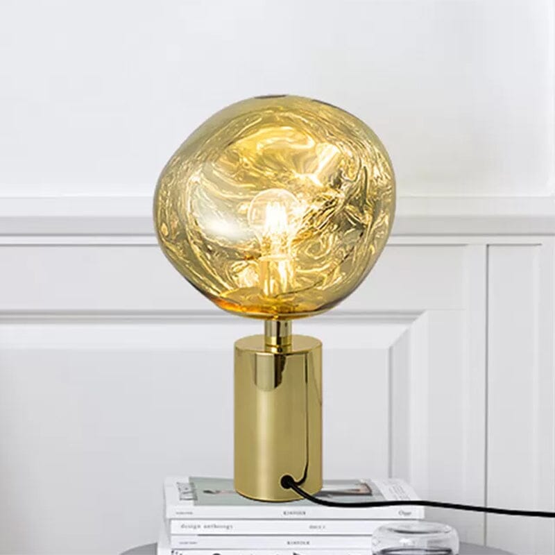 LAVA (TABLE) - ZENDUCE - D 5.9"/15cm x H 11"/28cm / Gold / PVC