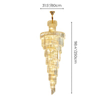 LINDA - ZENDUCE - Dia31.50xH98.4" / Gold / Cool