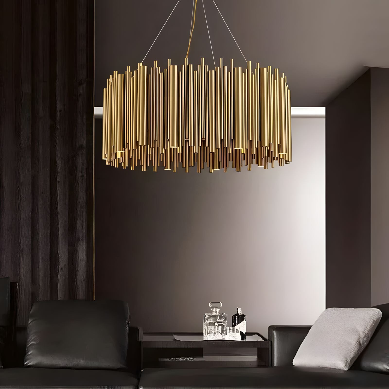 LIRA-Nest Style Gold Hanging Fixture-ZENDUCE
