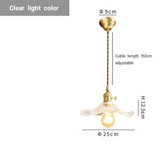 LIVA-Nordic Hanging Glass Pendant Light-ZENDUCE