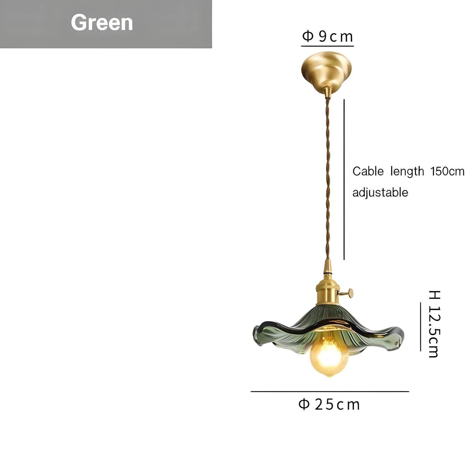 LIVA-Nordic Hanging Glass Pendant Light-ZENDUCE