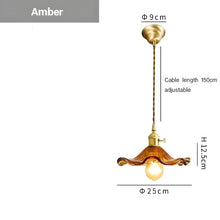 LIVA-Nordic Hanging Glass Pendant Light-ZENDUCE
