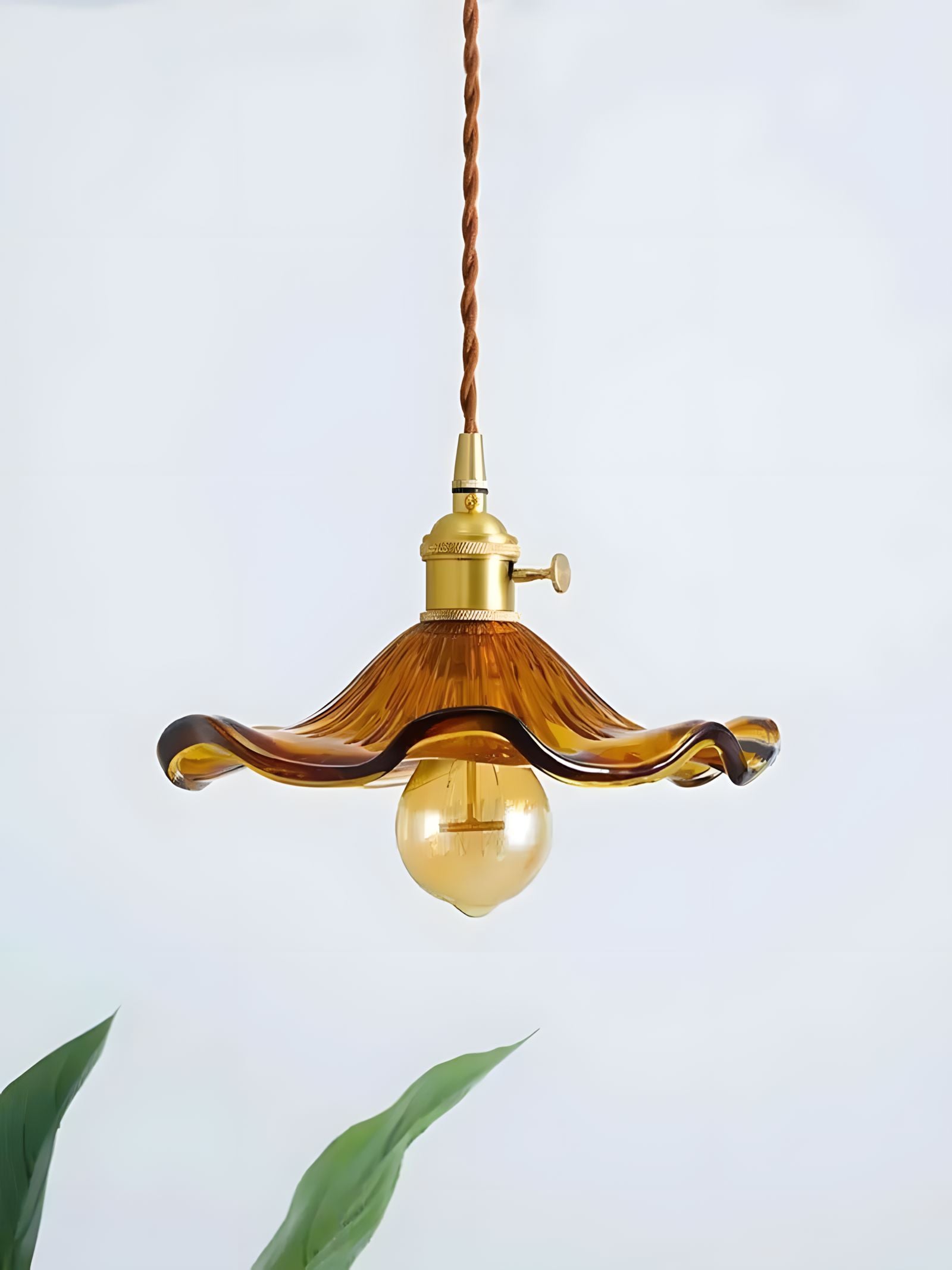 LIVA-Nordic Hanging Glass Pendant Light-ZENDUCE