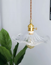 LIVA-Nordic Hanging Glass Pendant Light-ZENDUCE