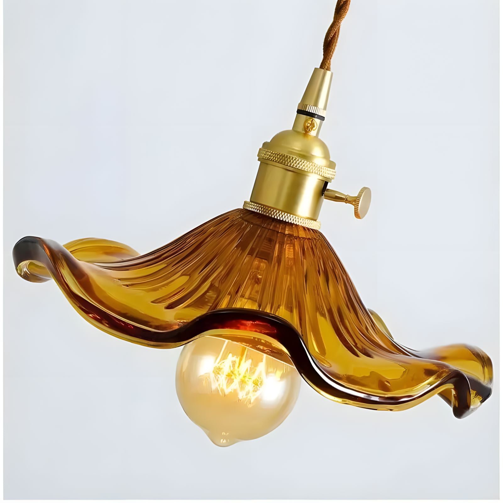 LIVA-Nordic Hanging Glass Pendant Light-ZENDUCE
