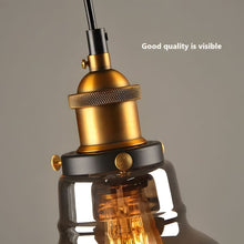 LIVA-Nordic Hanging Glass Pendant Light-ZENDUCE