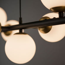 LUMARA-Modern Linear Globe LED Chandelier-ZENDUCE