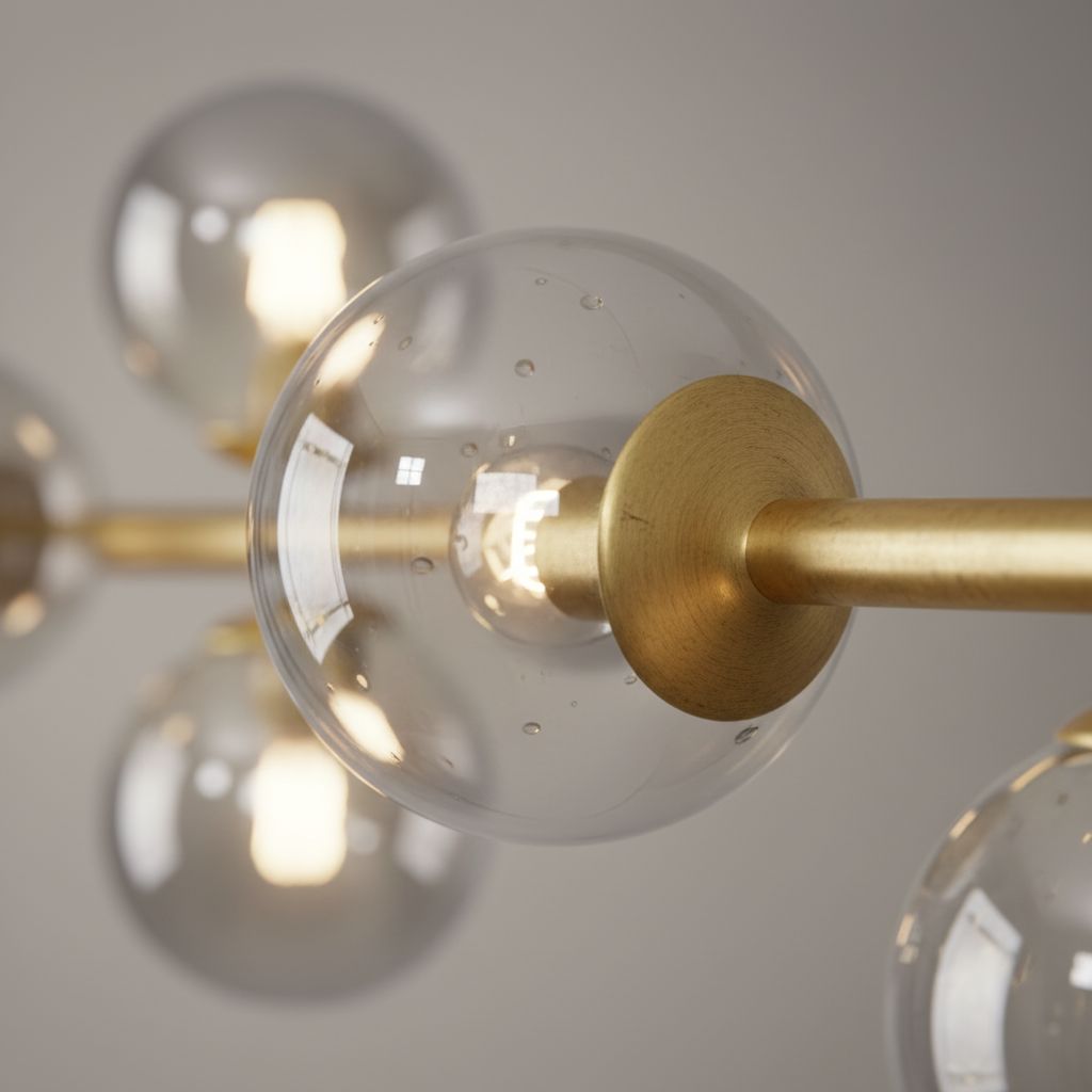 LUMARA-Modern Linear Globe LED Chandelier-ZENDUCE