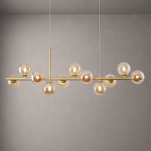 LUMARA-Modern Linear Globe LED Chandelier-ZENDUCE